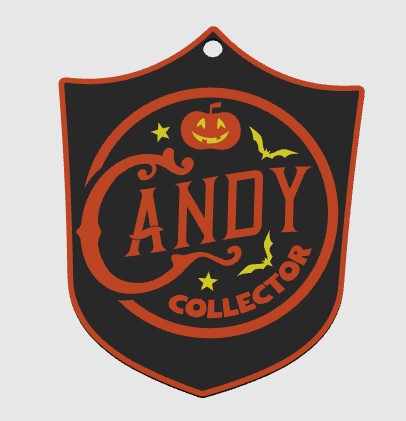 Halloween Candy Collector Badge – Fun Trick-or-Treat Accessory