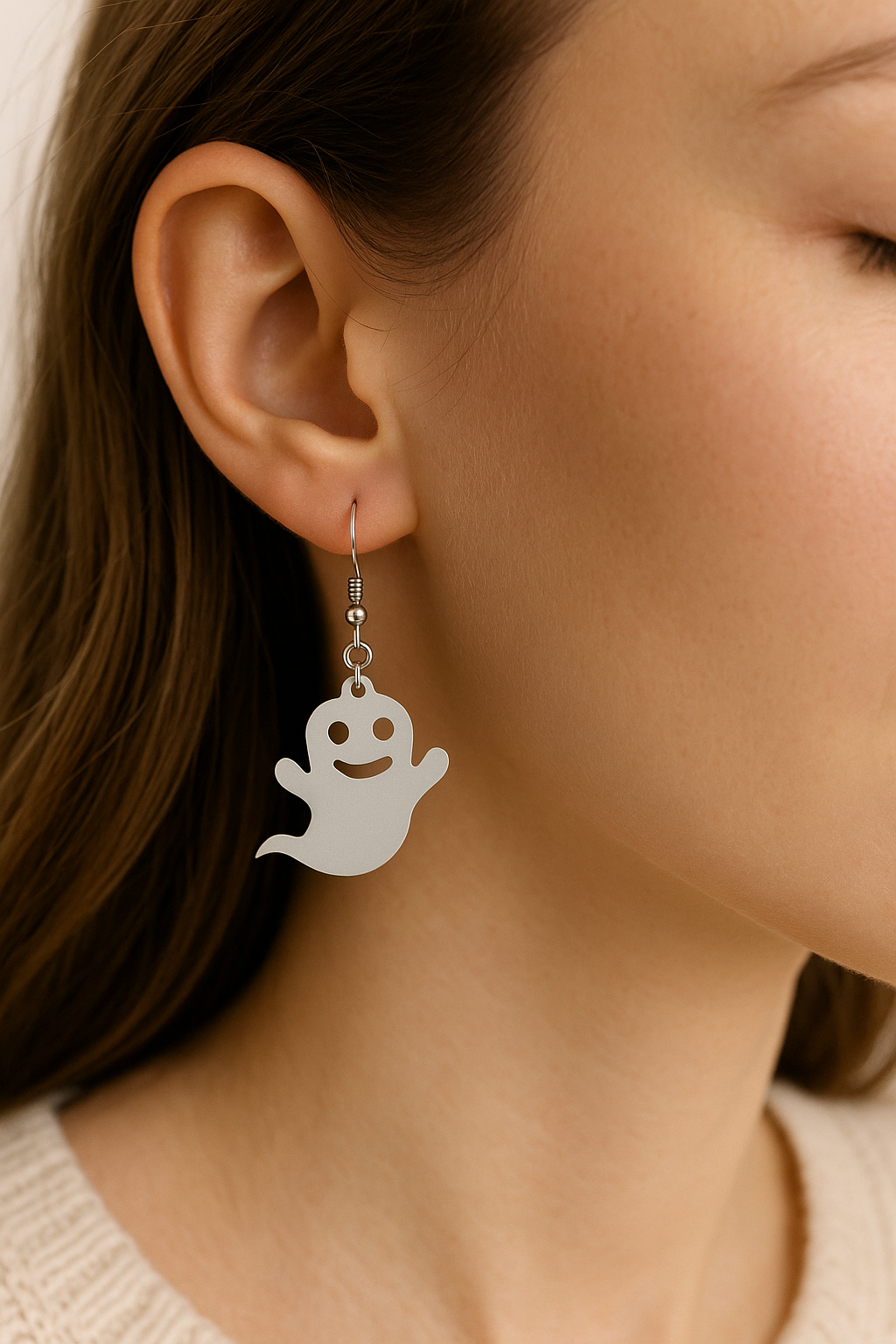 Ghost Dangle Earrings – Spooky Halloween Jewelry