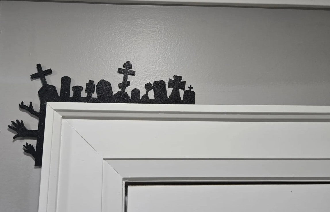 Halloween Tombstones Door Corner Decor