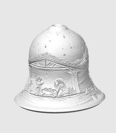 Christmas Bethlehem Nativity Scene Lithophane Candle Holder