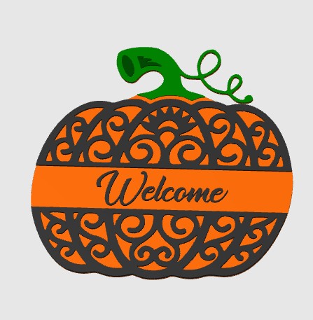 Halloween Welcome Sign – Pumpkin Door Decor for Fall & Spooky Season