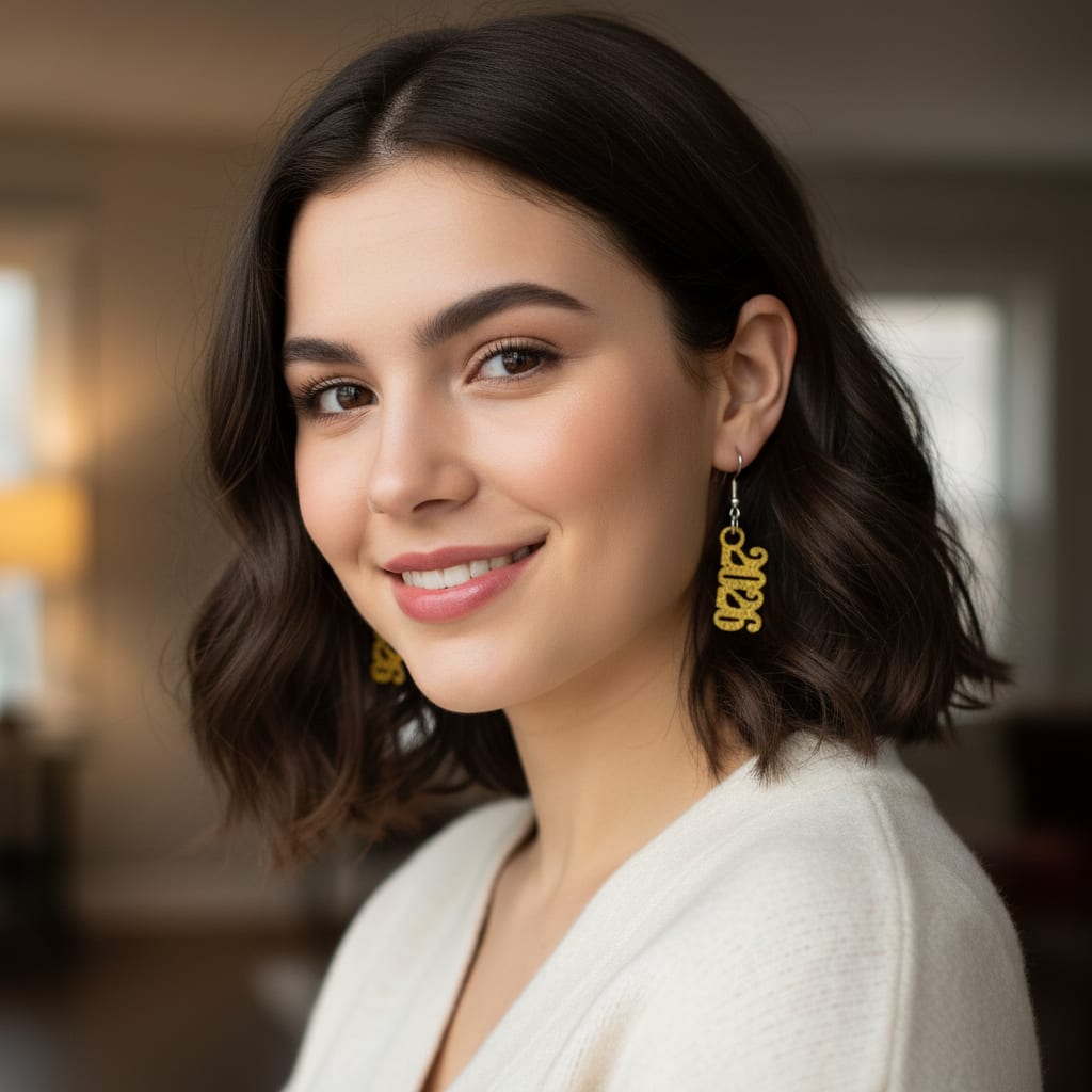 2026 New Year Earrings