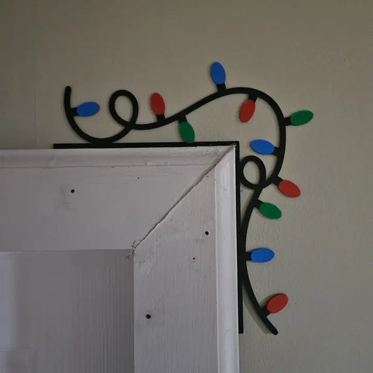 Christmas Light Door Corner Decoration – Festive Holiday Accent