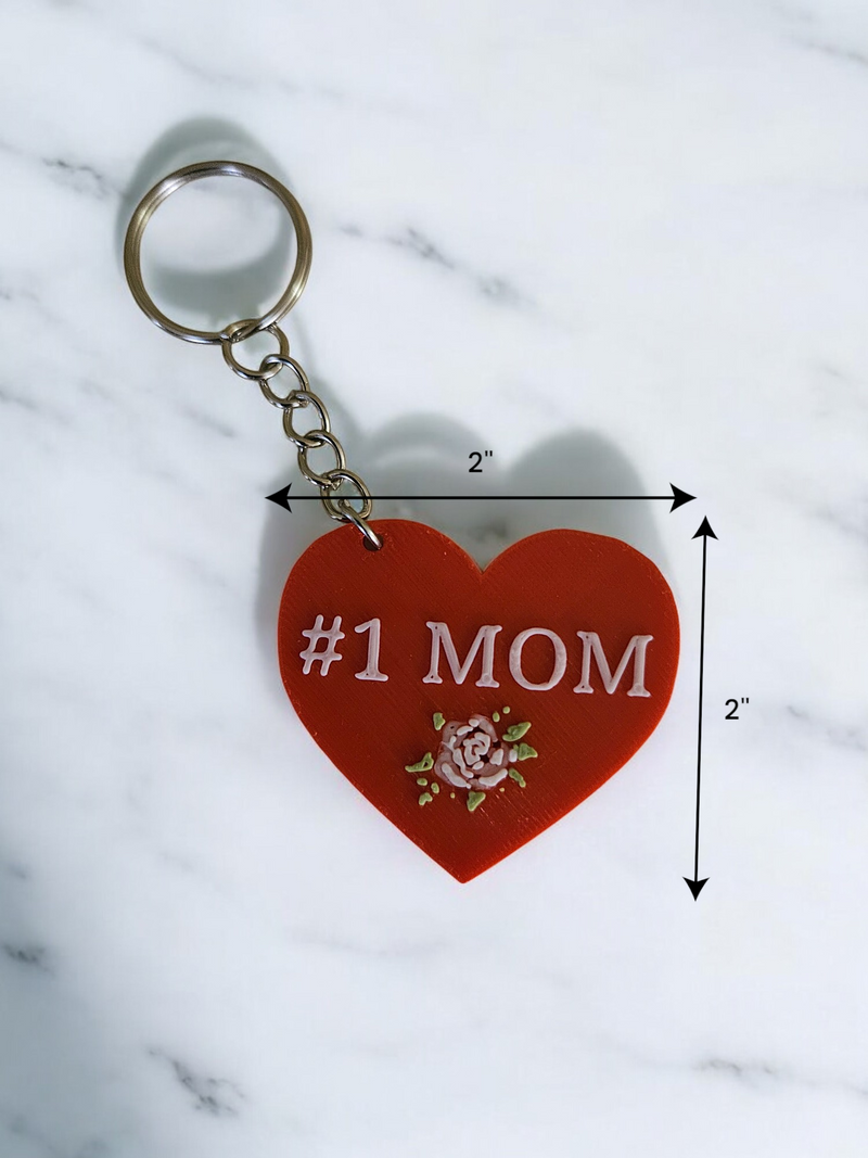#1 Mother Keychain