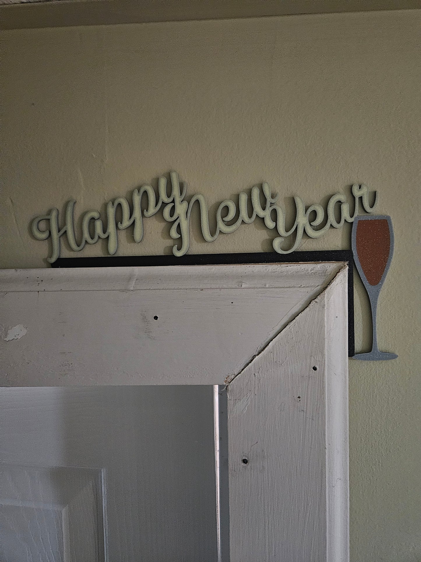 Happy New Year Door Corner Decor