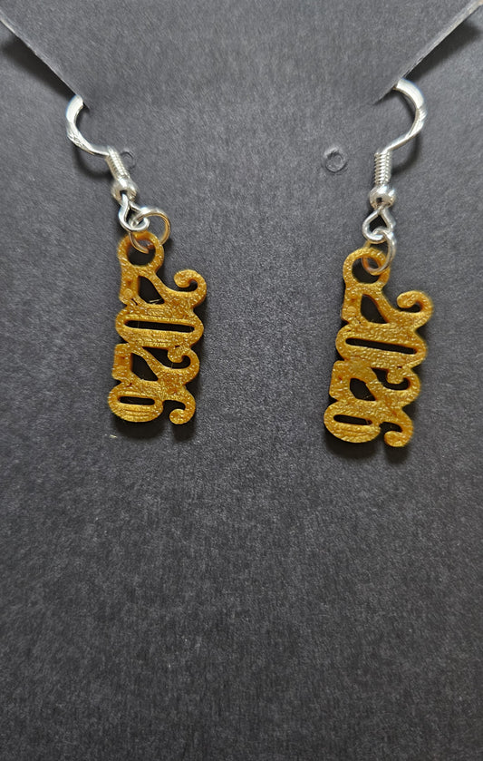 2026 New Year Earrings