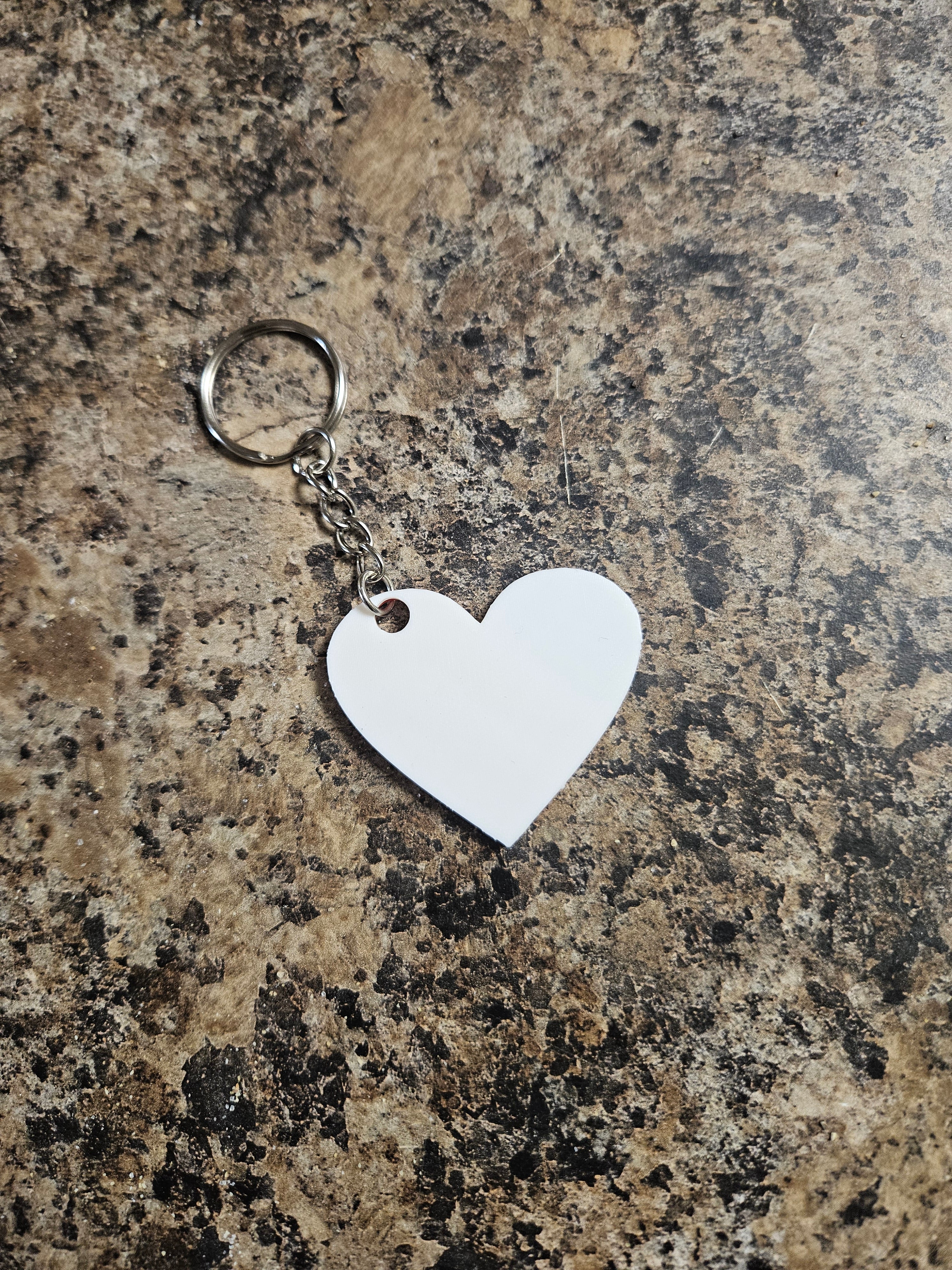 July 4th Heart-Shaped American Flag Keychain