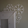 Christmas Snowflake Door Corner Decoration – Festive Holiday Wall Accent