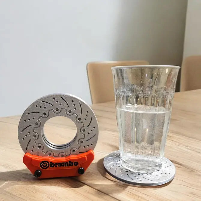 Brembo Brake Coaster Set – Performance Inspired Drink Coasters | USA Made