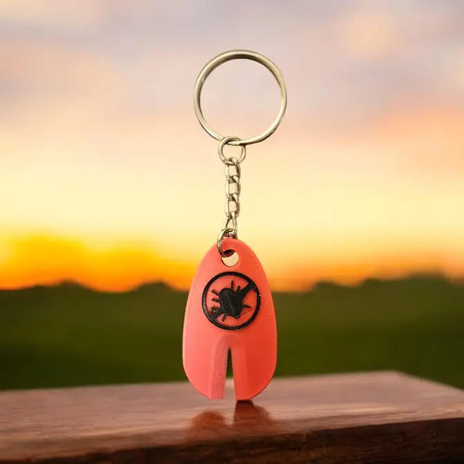 Tick Off Keychain - Compact Tick Removal Device for Safety
