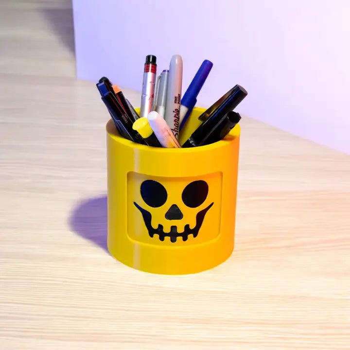Spinning Lego Head Container – Rotating Storage for Small Parts | USA Made