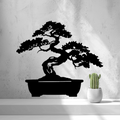 Bonsai Shadow Wall Art – Minimalist Zen Tree Wall Decor