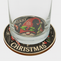 Christmas Coaster Set with Storage Container