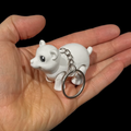 Tiny Polar Bear Keychain – Arctic Wildlife Charm | USA Made