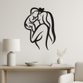 Shadow Mother Baby Wall Art – Minimalist Nursery Decor | USA Made