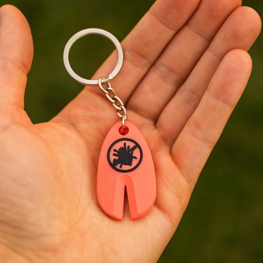 Tick Off Keychain - Compact Tick Removal Device for Safety