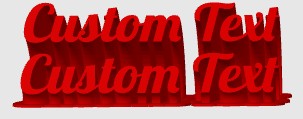 Custom Sweeping Text Sign - Personalized Name & Word Wall Decor