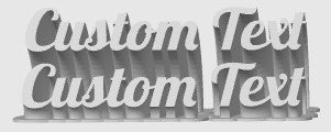 Custom Sweeping Text Sign - Personalized Name & Word Wall Decor