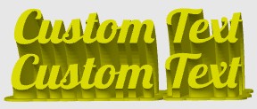 Custom Sweeping Text Sign - Personalized Name & Word Wall Decor