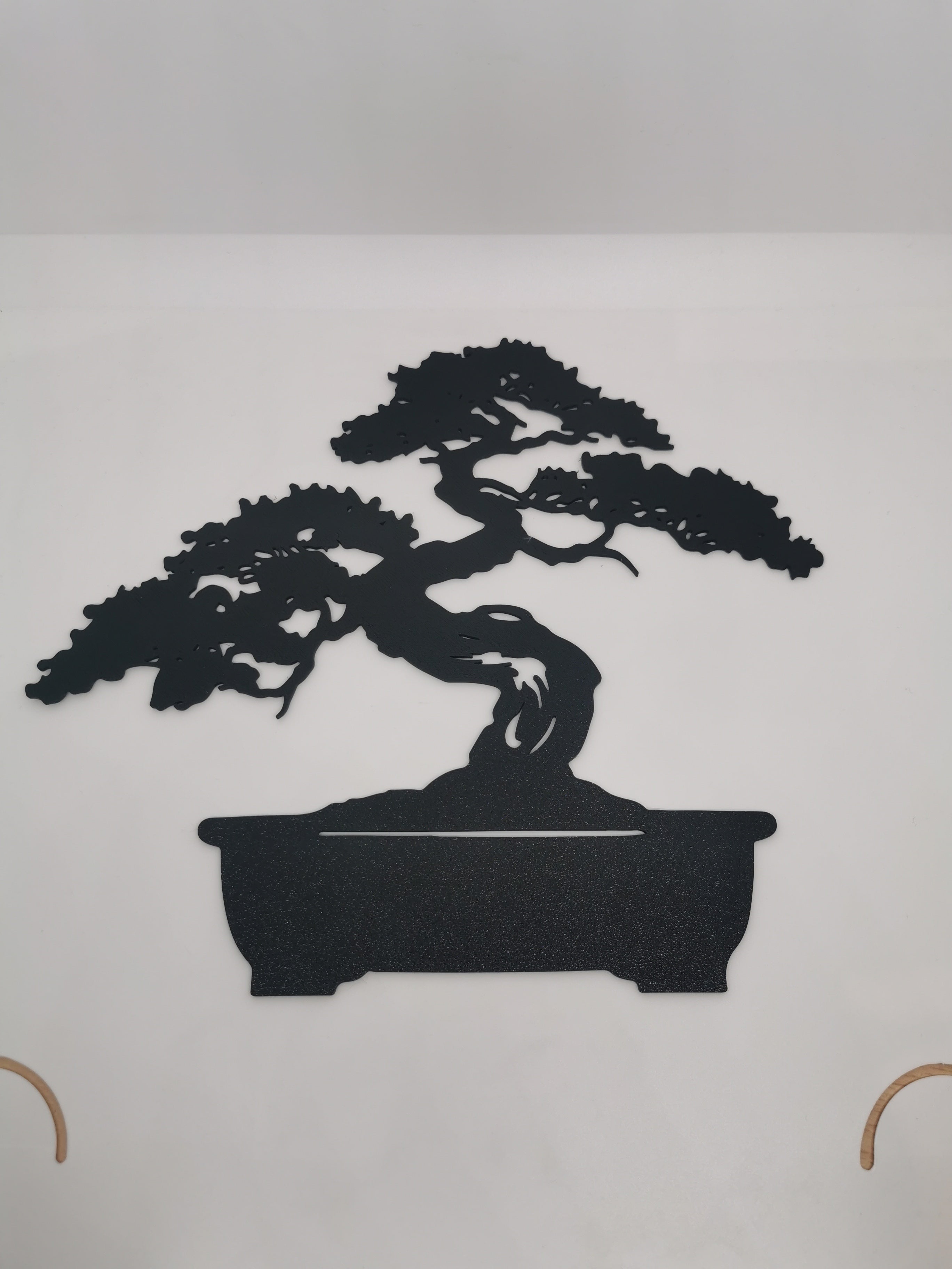 Bonsai Shadow Wall Art – Minimalist Zen Tree Wall Decor