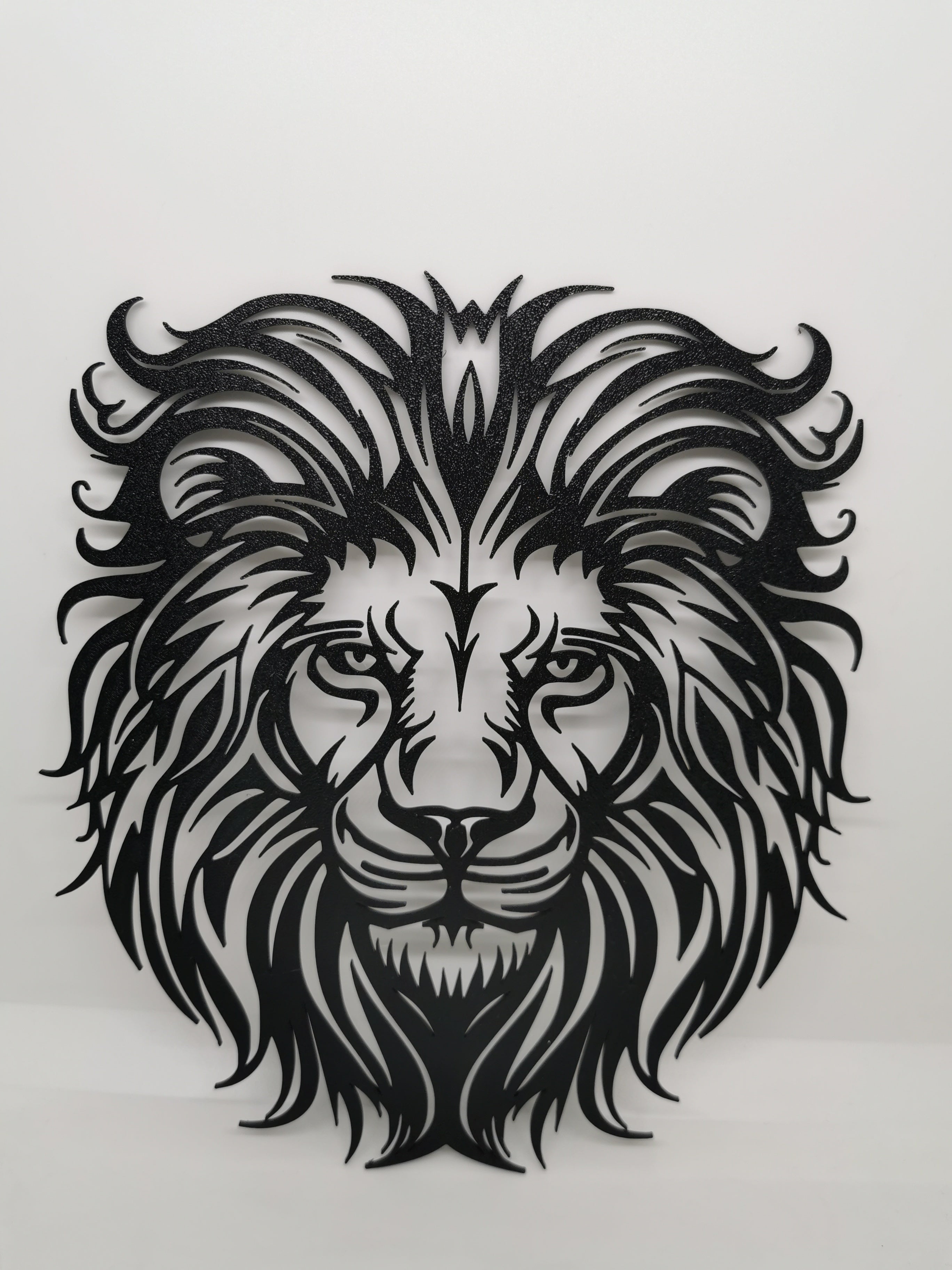 Lion Head Shadow Wall Art – Modern 3D Animal Decor