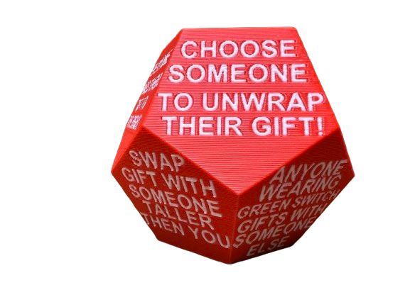 Christmas Gift Exchange Dice