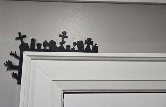 Halloween Tombstones Door Corner Decor