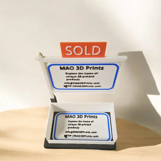 Realtor Business Card Holder – Real Estate Desk Display | USA Made