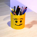 Spinning Lego Head Container – Rotating Storage for Small Parts | USA Made