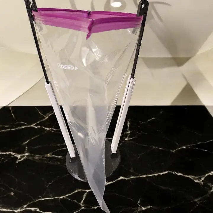 Ziplock Bag Holder – Hands-Free Kitchen Helper | USA Made