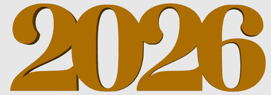 New Years 2026 Shelf Sign