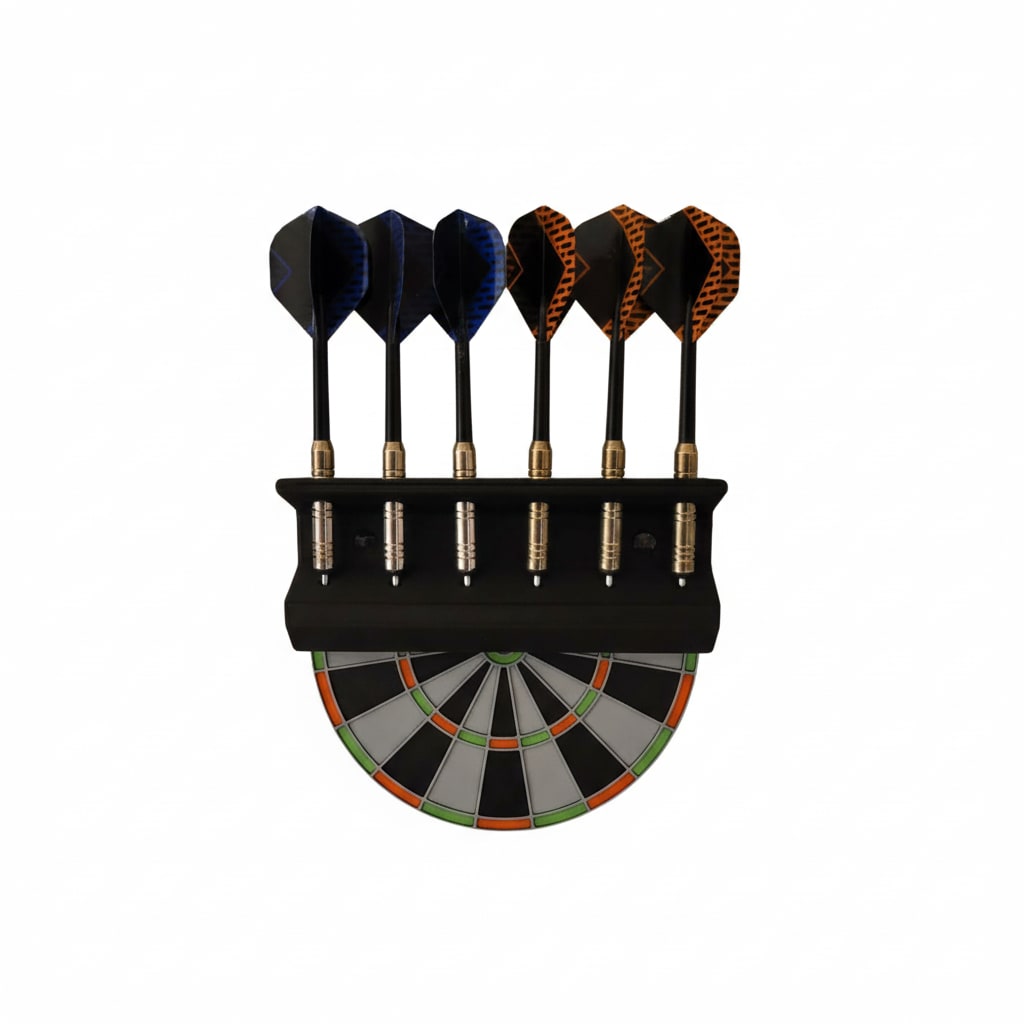Dartboard Dart Holder - Wall Mount Storage for Game Room & Man Cave