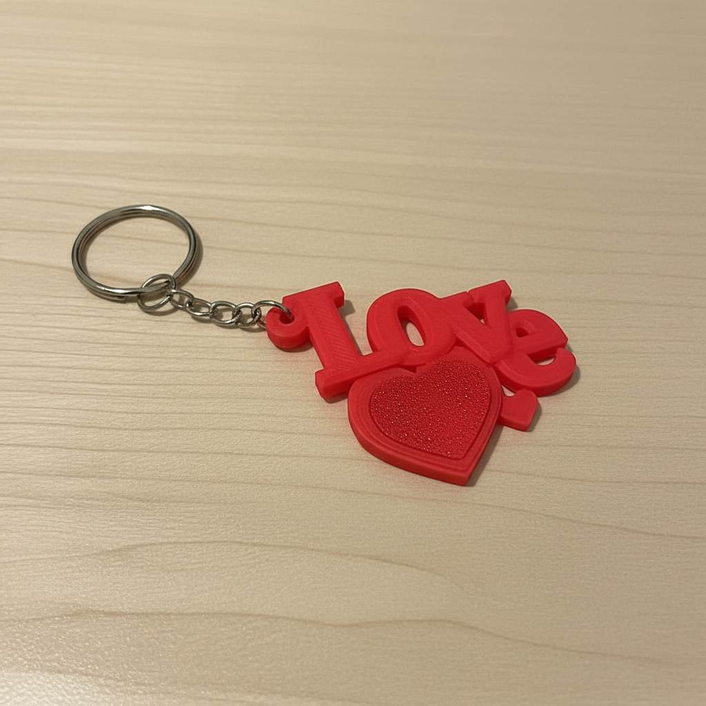 Custom Photo Keychain - Heart-Shaped Valentine's Day Gift