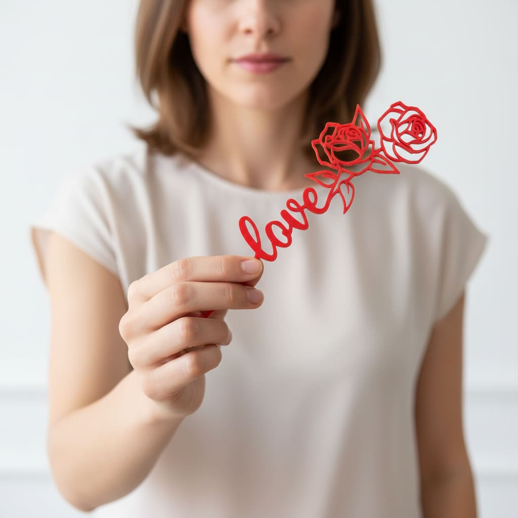 Valentines Heart Rose