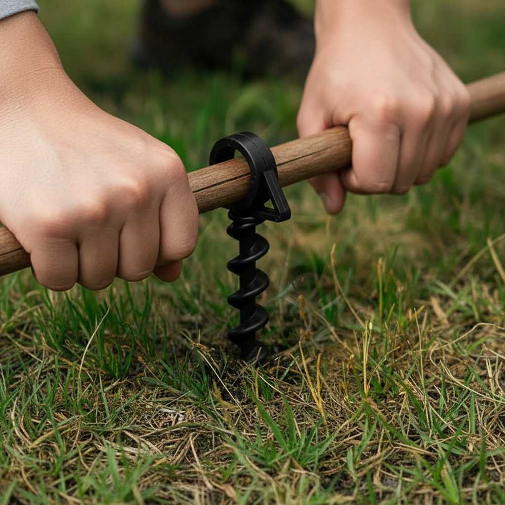 Camping Anchor Ground Stake – Secure Tent, Canopy & Outdoor Equipment (Set of 6)