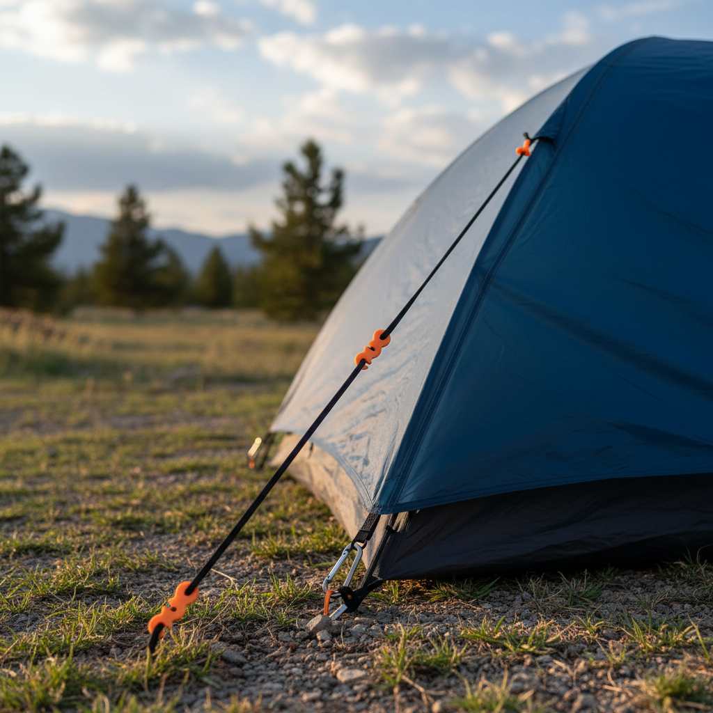 Set of 10 Adjustable Tent Guy Line Tightener – Camping Cord Tensioner