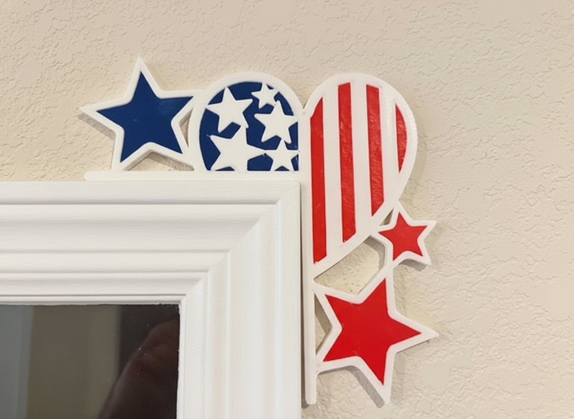 4th of July Heart Stars Dorr Corner Decor