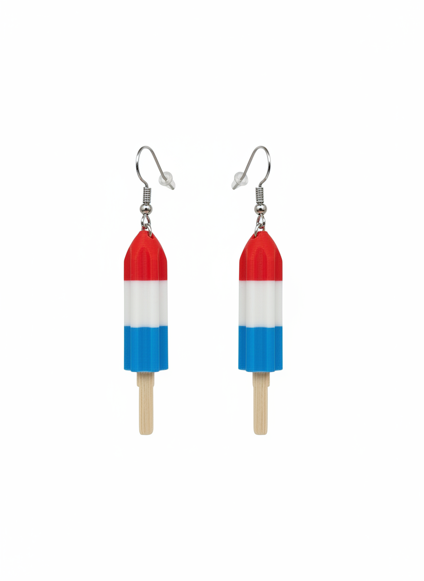 Firecracker Popsicle Earrings