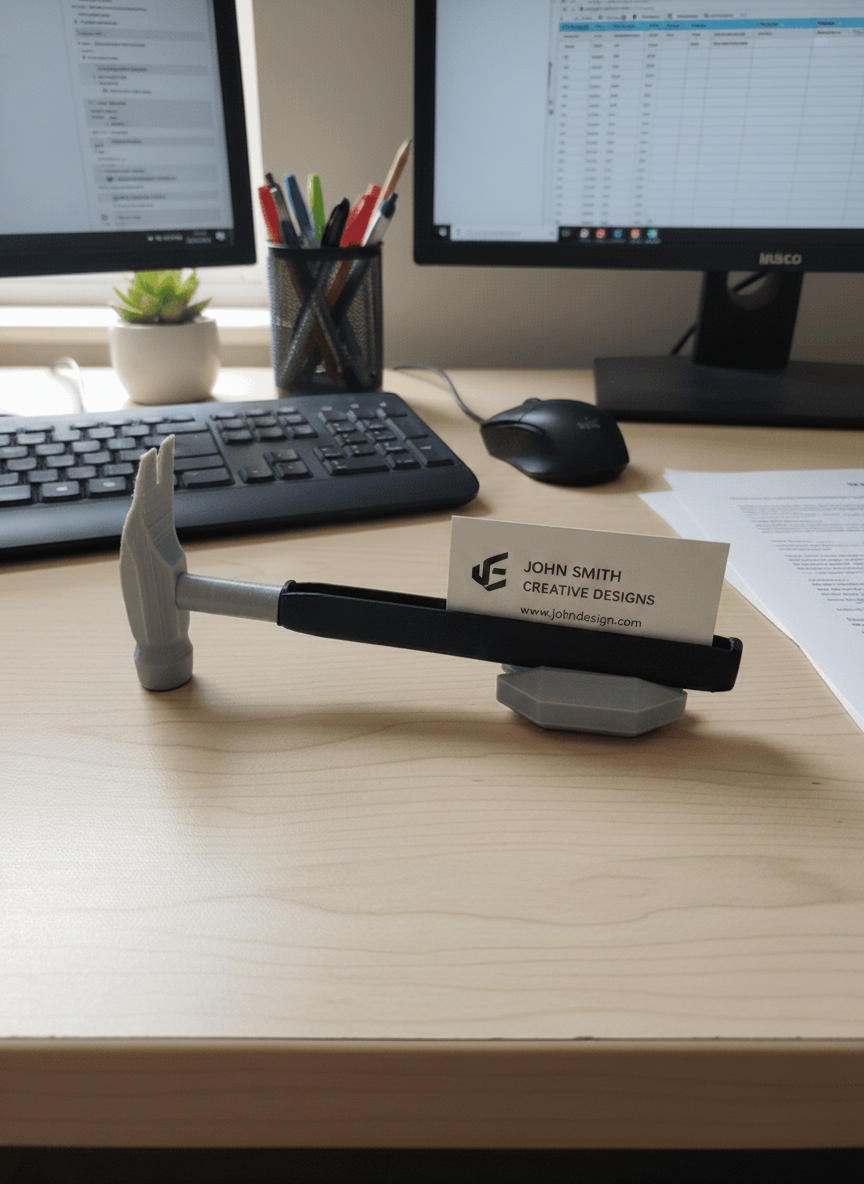 Hammer Business Card Holder