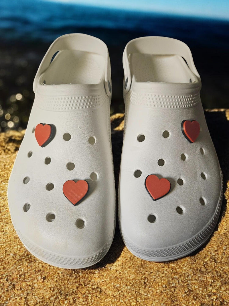 Heart Croc Charms, Jibbets