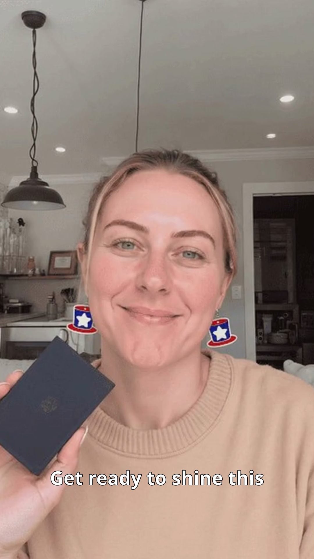 July 4th Hat Earrings