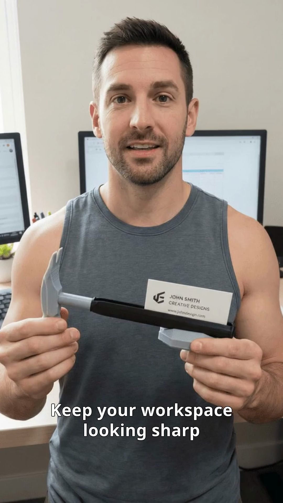 Hammer Business Card Holder