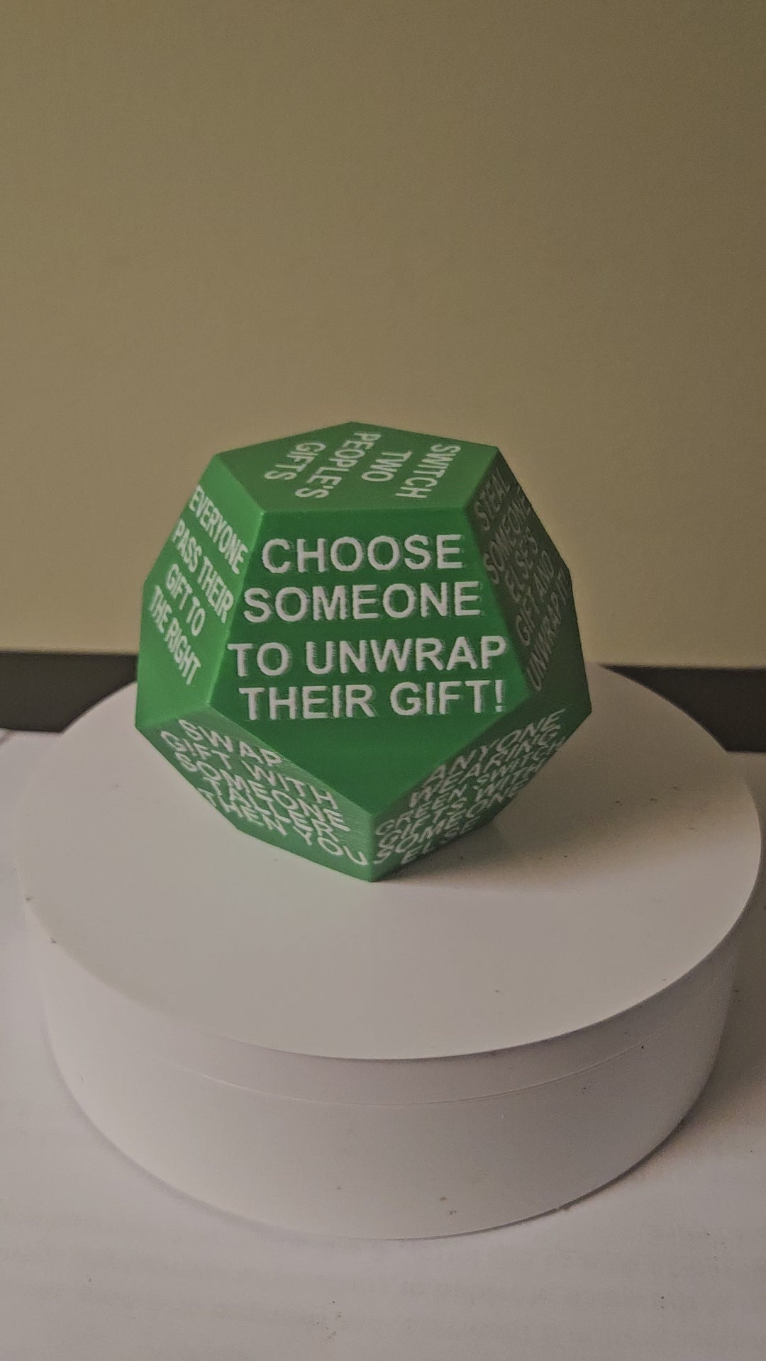 Christmas Gift Exchange Dice
